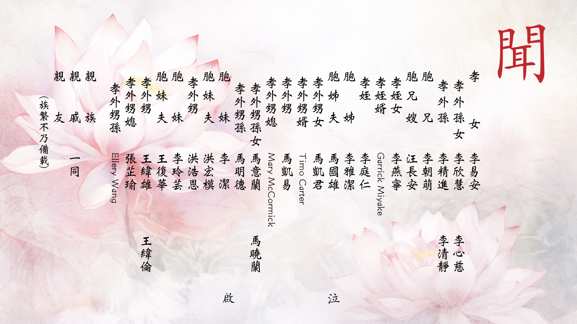 Pink and White Chinese Painting Backdrop